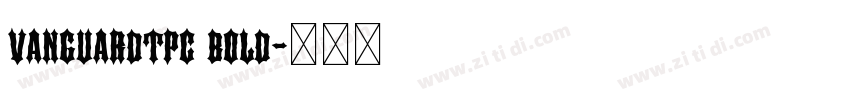 vanguardtpc bold字体转换
